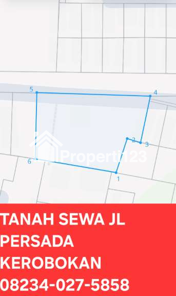 Disewakan Tanah 10 Are Zona Perumahan Jl Persada Kerobokan Dkt Teuku Umar Barat Bali - 1