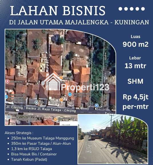 Dijual Tanah di Jalan Talaga Majalengka Jawa Barat - 1