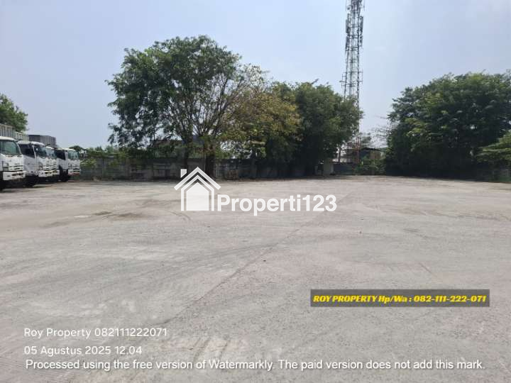 PALING MURAH Disewakan Tanah Open Yard di Cakung Cilincing 1.5 Ha Full Cor Beton Siap Pakai - 1