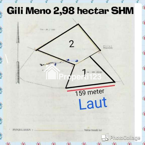 Dijual MURAH Tanah Tepi Pantai View Sunset Di Gili Meno Lombok - 8