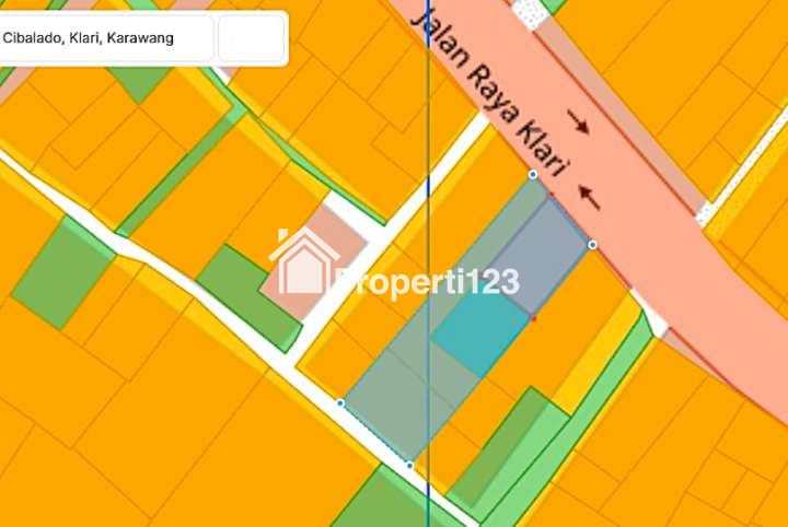 Tanah Super Strategis Ada Bangunan Pinggir Jalan Raya Klari Karawang Timur - 7