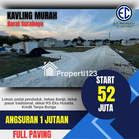 Tanah Kavling Siap Bangun Dekat Pasar Menganti - 1