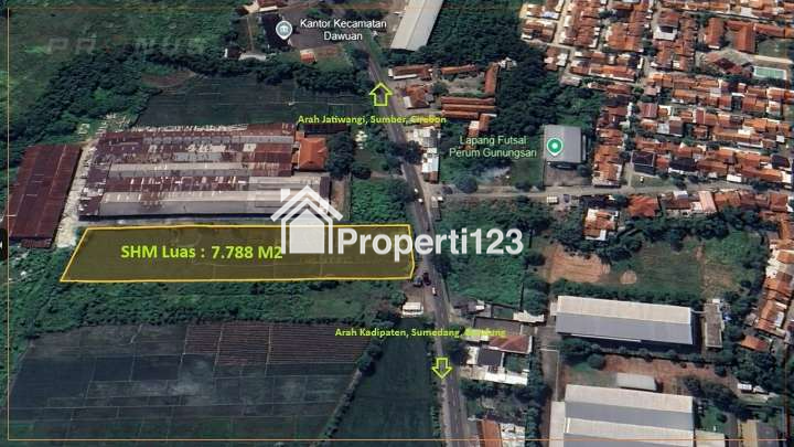 Lokasi Tanah Sangat Strategis di Sinarjati Dawuan Majalengka, Luas 7.788m² kepemilikan 1 SHM, Akses Langsung Jalan Nasional Jl. Raya Bandung-Cirebon - 4