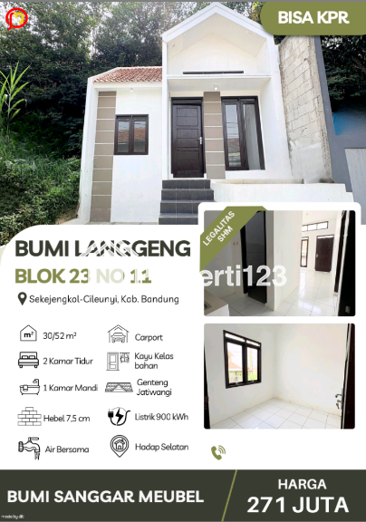 Rumah murah Bandung Timur KPR tanpa DP - 1