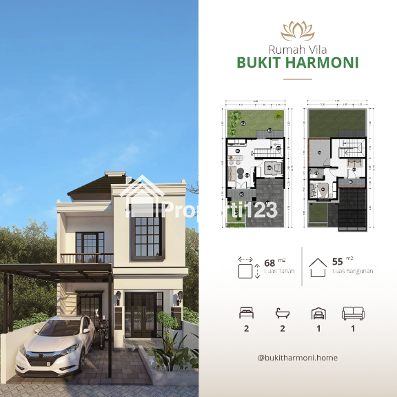 Rumah Vila 2 Lantai dekat kota batu di karangploso - 5