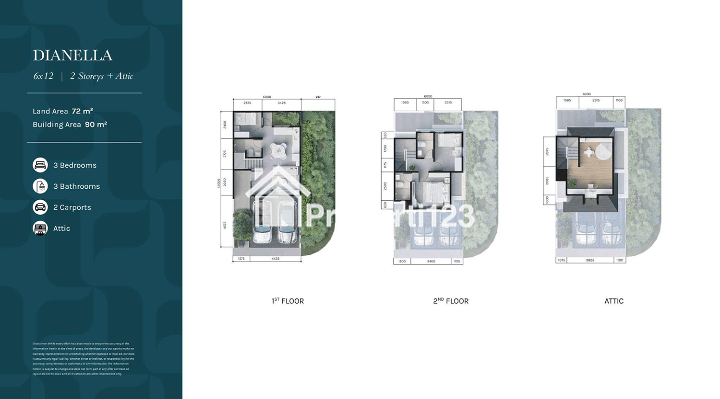 DISEWAKAN RUMAH MEWAH 2 LANTAI + ATTIC BINTARO - FULL FURNISHED - BINTARO - 7