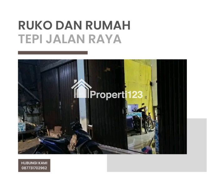 Jual ruko bonus rumah tepi jalan raya Wolter Monginsidi kota Semarang - 1
