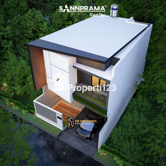 Rumah modern 2 lantai di Srengseng Sawah Jakarta Selatan - 5