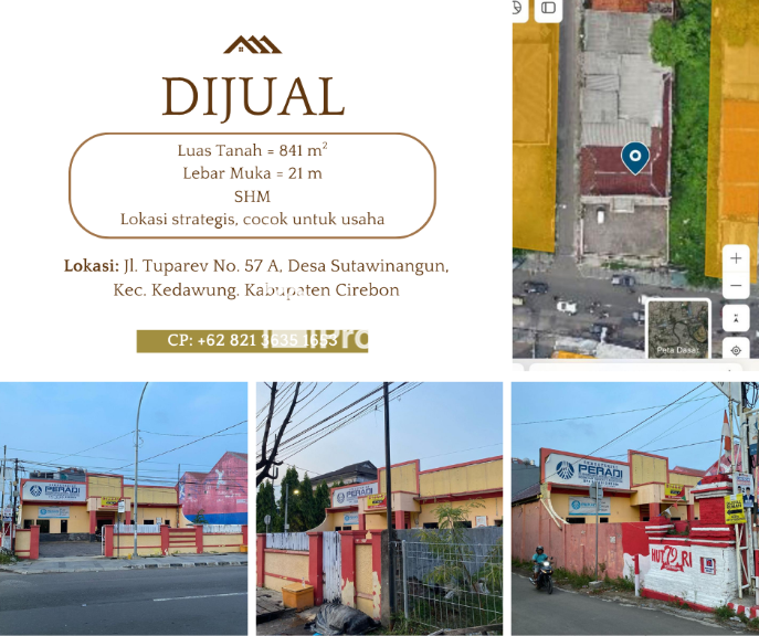Dijual Bangunan Komersil di Jl. Tuparev Cirebon - 1