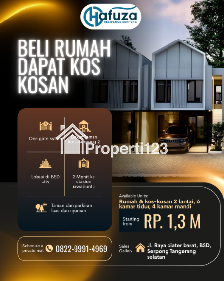 Beli rumah dapat kos-kosan di BSD city serpong tangerang selatan - 1