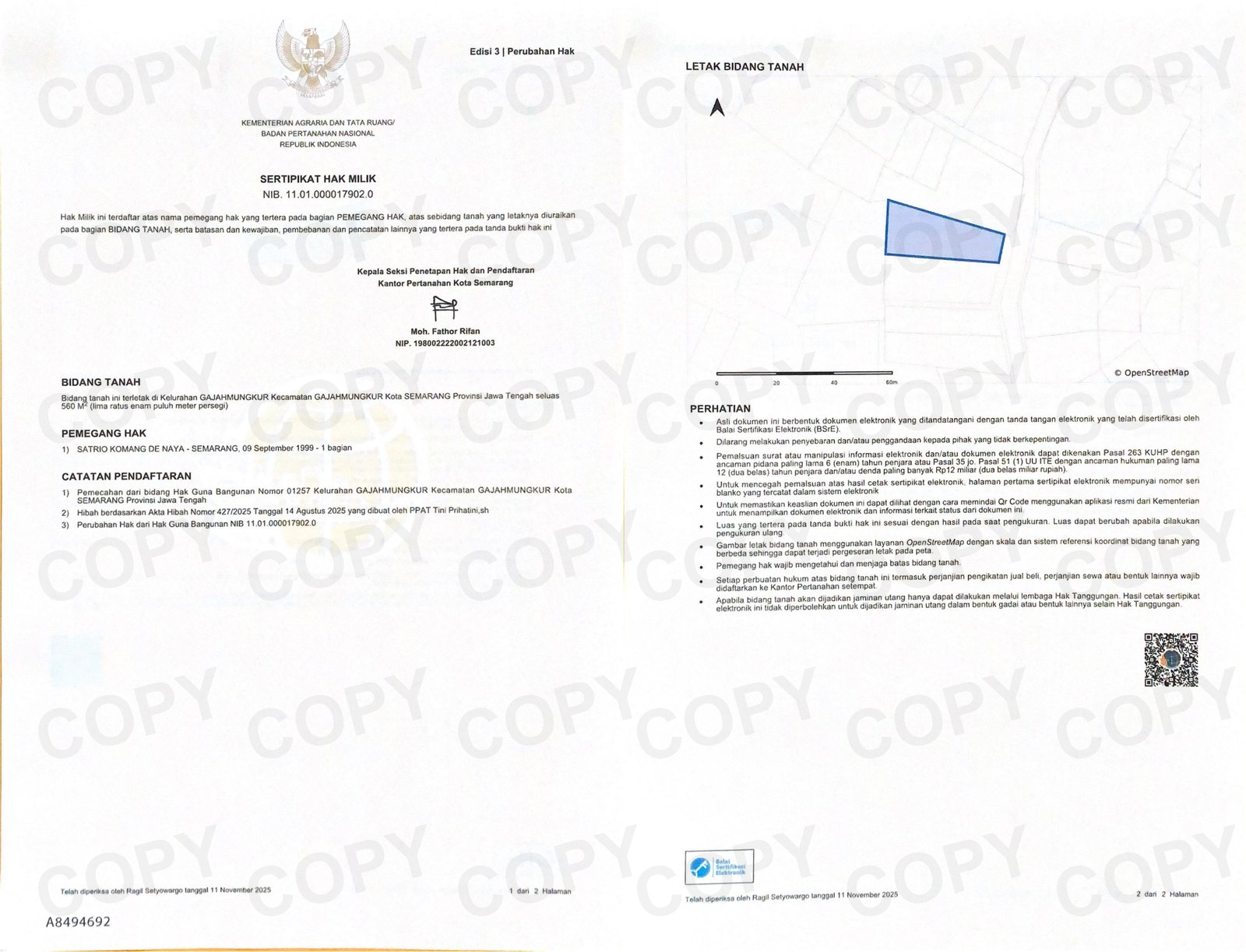 Tanah SHM Murah, Luas & Strategis Di Kota Semarang - 5