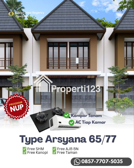 Dijual Rumah 2 Lantai Konsep Javanase Modern 7x11 di Pandaan - 1