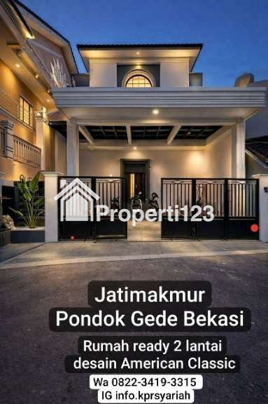 Rumah ready desain American classic Pondok Gede Bekasi - 1