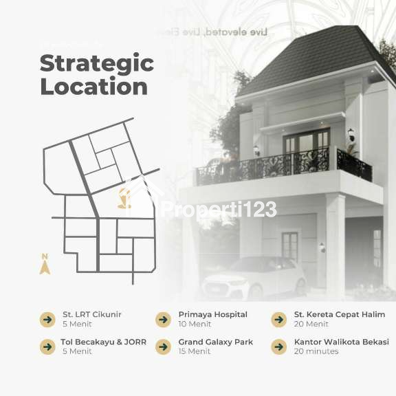 Cluster premium with Attic room di Jakasampurna Bekasi dekat lrt Cikunir - 5