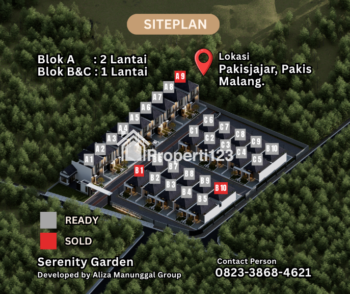 Rumah di Pakis Malang dijual Harga terjangkau - 2