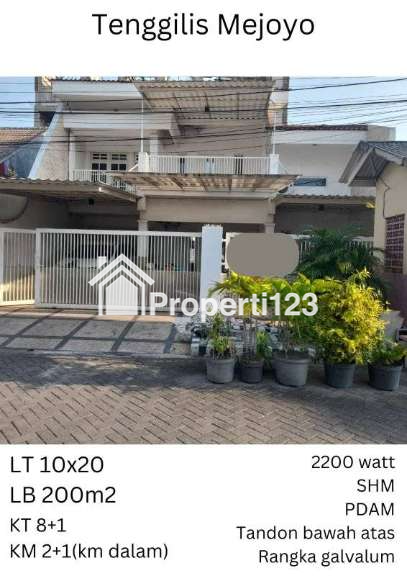 Dijual Rumah Siap Huni Lokasi Tenggilis Surabaya - 1