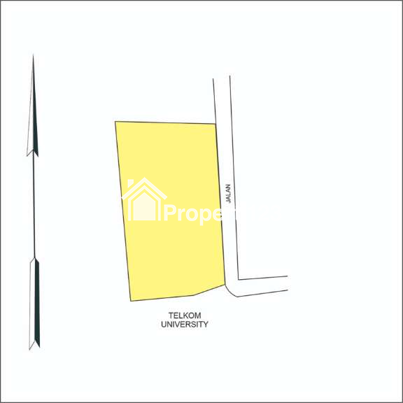 Tanah 1650 m2 SHM Muka 50 Meter Super Strategis untuk Kost Student House Kantor Ruko Resto Café Gym Mini Market Dekat Telkom University Bandung - 10