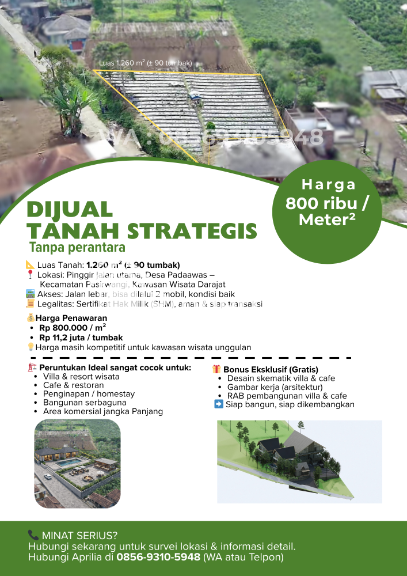 DIJUAL TANAH GARUT DI KAWASAN WISATA DARAJAT, KEC. PASIR WANGI - 4