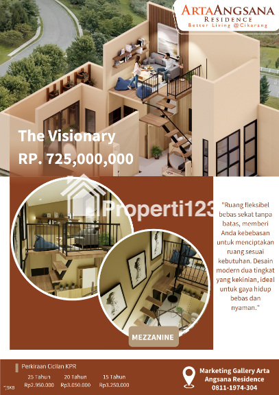 Arta Angsana Residence Type Visionary+Mezzanine - 1