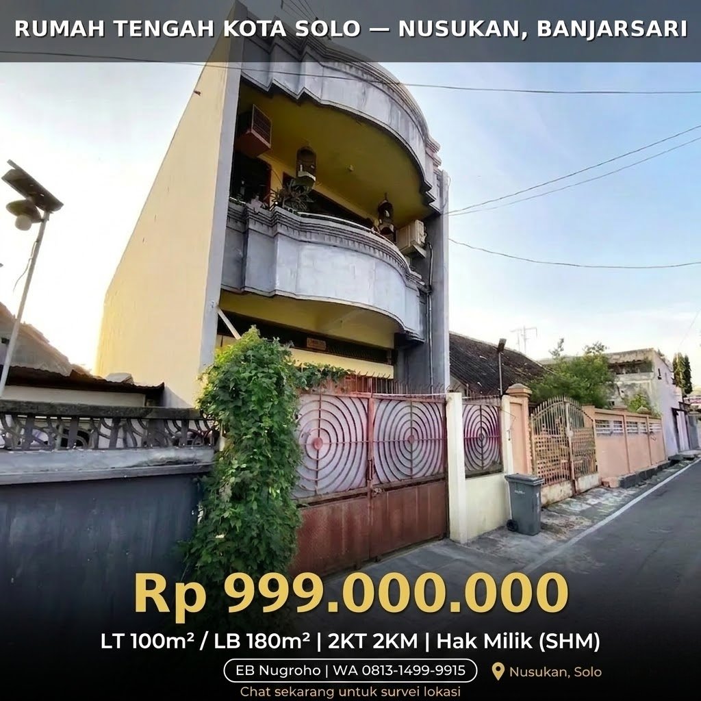 🔥 JUAL CEPAT! RUMAH 2 LANTAI TENGAH KOTA SOLO 🔥 💥 - 10