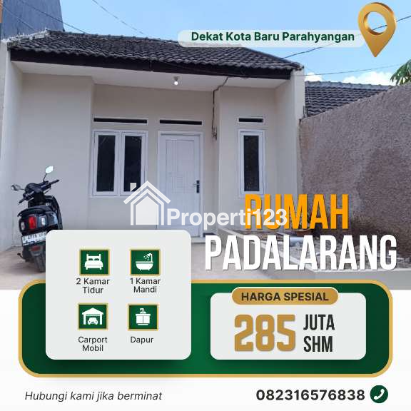 Jual rumah murah padalarang, rumah dijual cepat siap huni di padalarang dekat ikea - 1