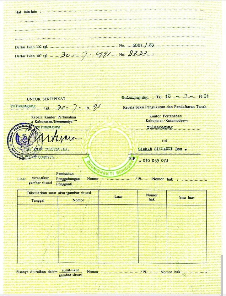 Dijual Tanah Lereng Bukit Beserta Pohon Jati  ,Kates,Jawa Timur - 7