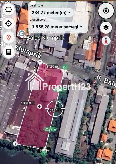 DIJUAL MURAH TANAH + Alfamart + GUDANG Lokasi Nol Jalan Raya Balas Klumprik SURABAYA BARAT - 3