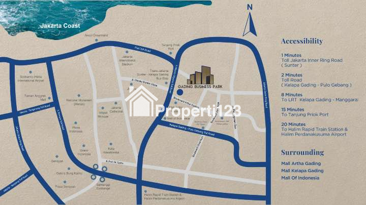 Jual Gedung Gading Business Park Kelapa Gading (Seberang Mal Artha Gading) - 3