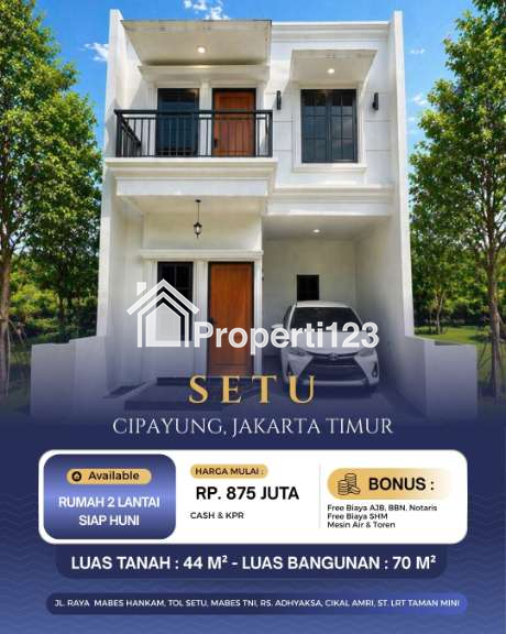 Rumah 2 Lantai Siap Huni di Cipayung Jakarta Timur dekat Mabes TNI - 1