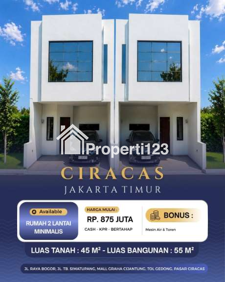 Rumah modern minimalis di Ciracas Jakarta Timur - 1