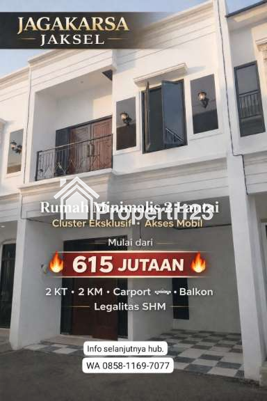 Rumah Cluster di Jagakarsa Jakarta Selatan akses mobil - 1