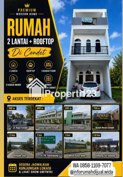 Dijual Rumah Baru Siap Huni 2 Lantai Bonus Rooftop di Condet Jakarta Timur - 2