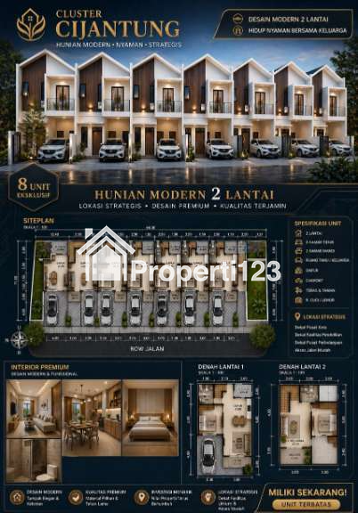 Rumah inden scandinavian modern di Cijantung Jakarta Timur - 5