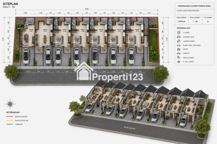 Rumah inden scandinavian modern di Cijantung Jakarta Timur - 2