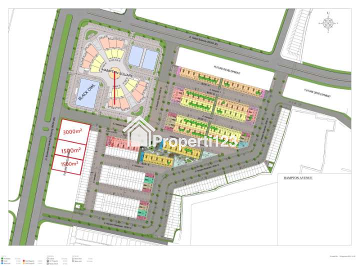 Dijual Kavling Komersial Hampton Square di Jl. Boulevard Gading Serpong, Tangerang - 2
