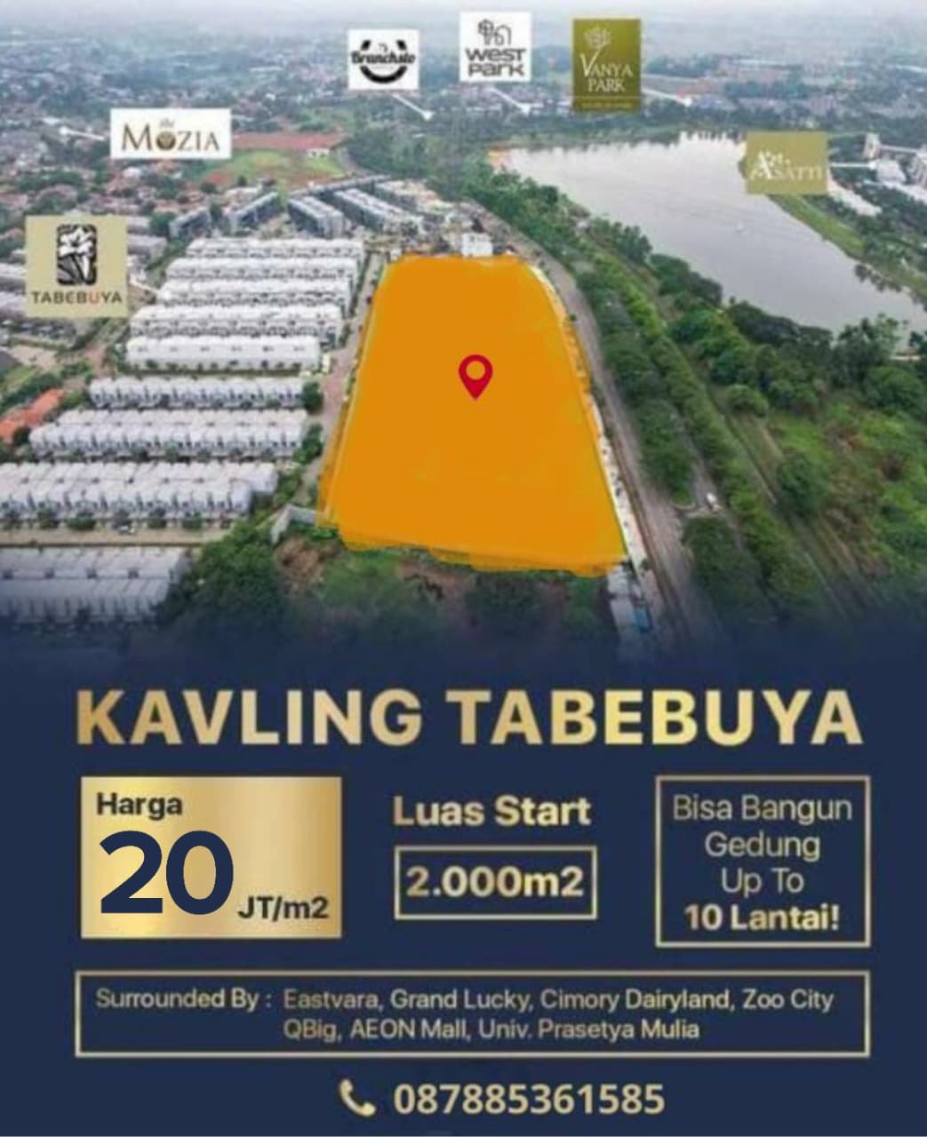 Dijual Kavling Komersial Tabebuya di Jln BSD Raya Pusat, BSD City - 6