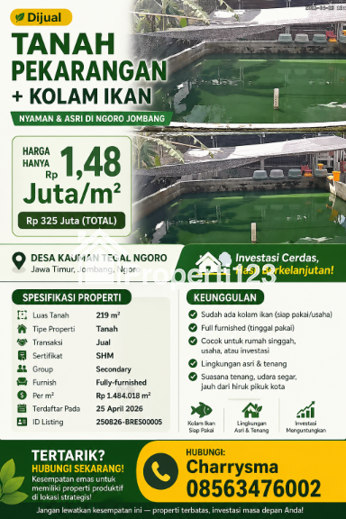 TANAH  + Kolam Ikan Siap Usaha - 3