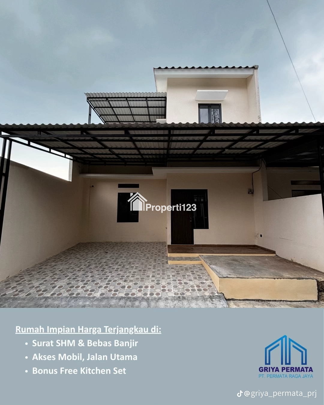 Rumah 2 lantai Griya permata - 1