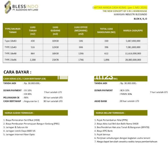 Kawasan Industrri dan Pergudangan Blessindo ,Legok Tangerang - 9