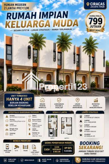 Dijual Rumah Modern 2 Lantai di Ciracas Jakarta Timur - 3