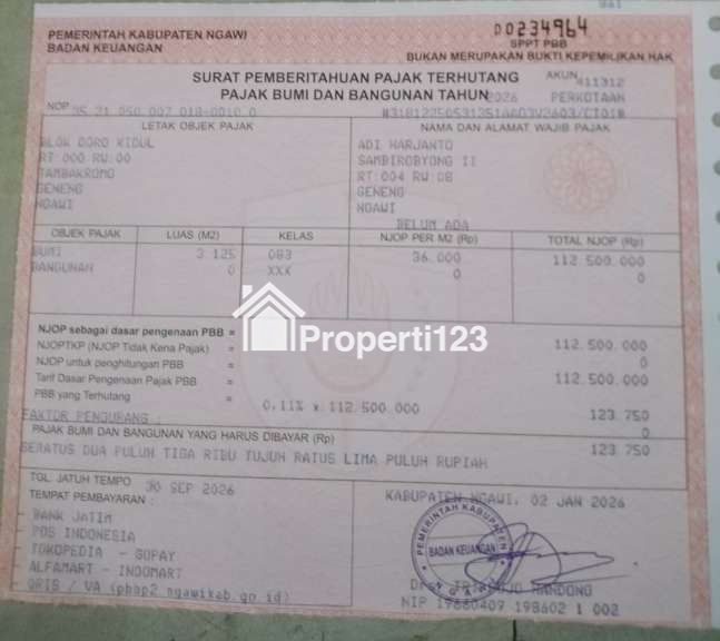 Tanah dijual pinggir jalan provinsi - 1