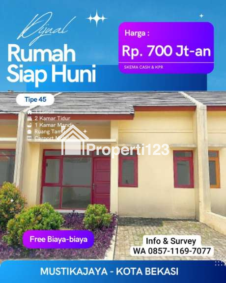 Dijual Rumah Baru Siap Huni di Mustikajaya Dekat Tol Bekasi Timur - 1