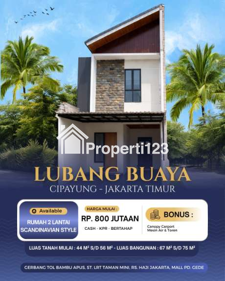 Dijual Rumah Murah 800 jutaan di Lubang Buaya Cipayung Jakarta Timur - 1