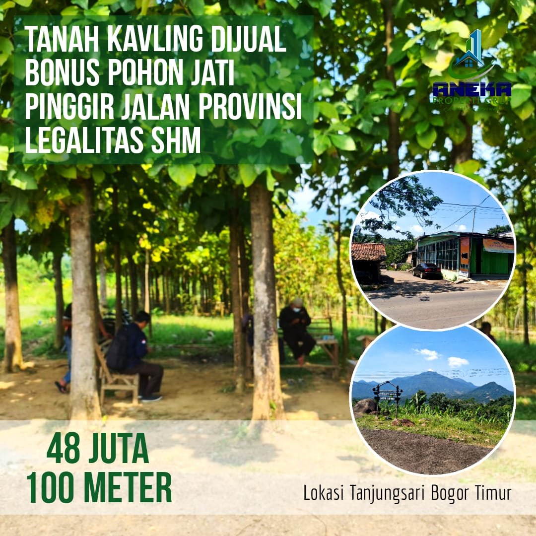 JUAL TANAH KAVLING TERMURAH, SHM PINGGIR JALAN DI TANJUNGSARI BOGOR TIMUR - 9