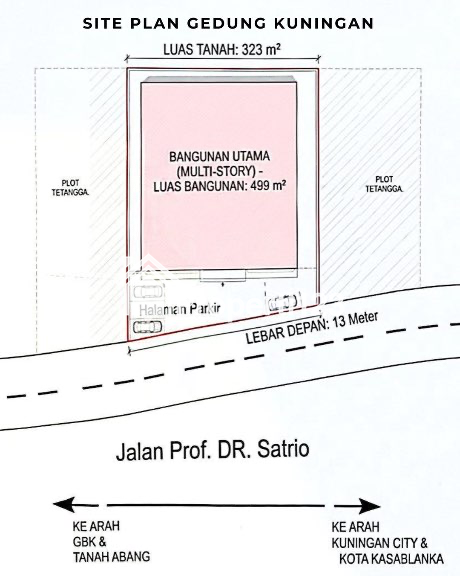 Dijual Murah Dibawah Njop Gedung di Satrio Karet Kuningan Jakarta Selatan - 7