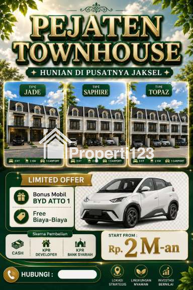 Dijual Rumah Bonus Mobil di Pejaten Pasar Minggu Jakarta Selatan - 1
