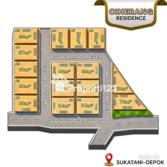 Tanah Kavling Murah Di Samping Toll Cimanggis - 2