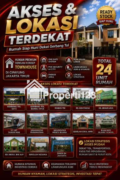 Rumah Baru Dekat Tol Setu Cipayung Jakarta Timur Bonus Free Biaya - 8