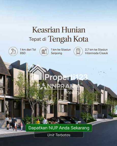 Rumah 2 lantai konsep Garden House Resort di Serpong Tang Sel - 4