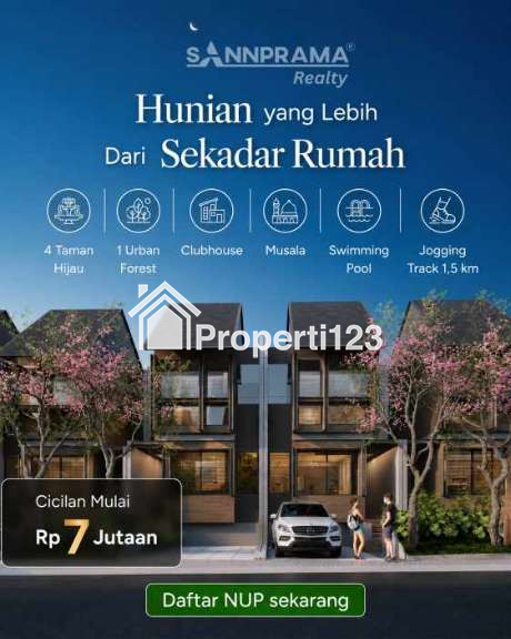 Rumah 2 lantai konsep Garden House Resort di Serpong Tang Sel - 1